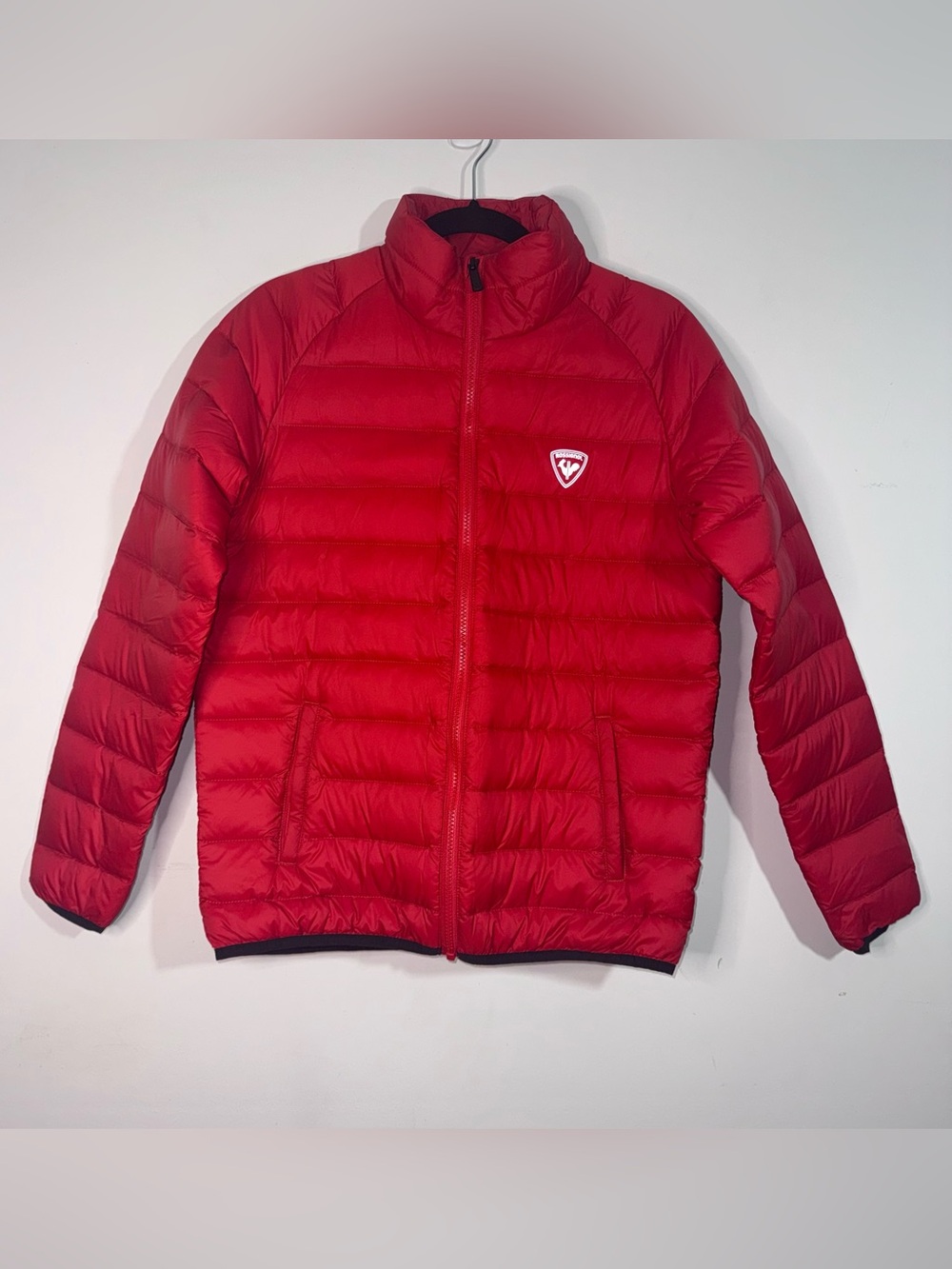 Rossignol Kids Red Down Puffer Jacket Youth Size 16 Packable Coat